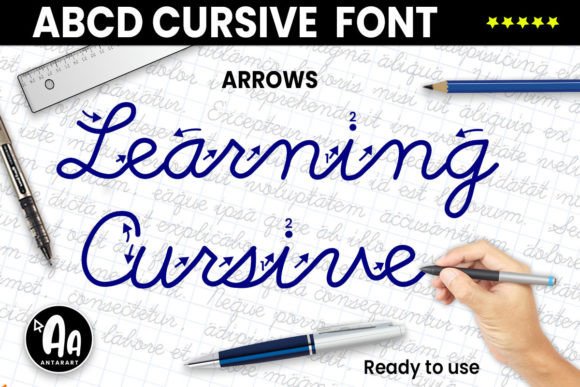 ABCD Cursive Arrows Font for Modern Marketing Campaigns