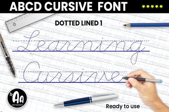 Abcd Cursive Dotted Lined1: A Versatile Font for Modern Marketing