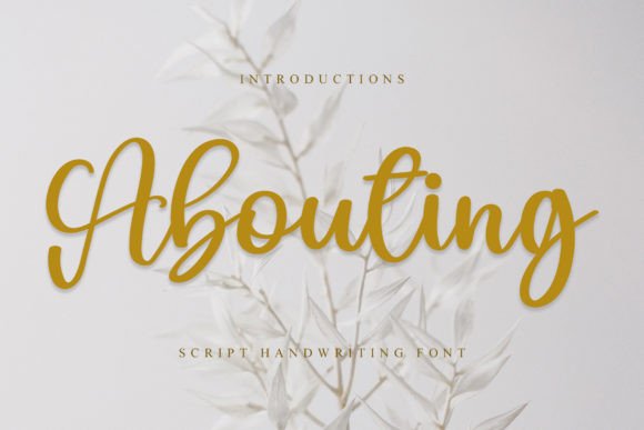 Abouting: A Playful Font Designed for Digital Connection