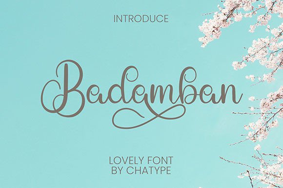 Badamban: A Signature Display Font for Digital Design