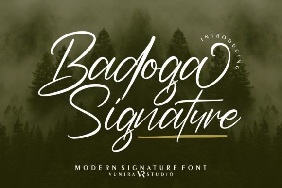 Badoga Signature: The Script Font That Lifts Your Brand
