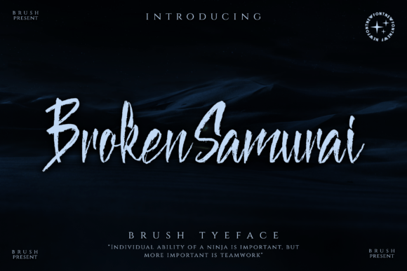 Broken Samurai: The Brush Font That Makes Your Brand Feel Human