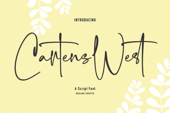Cartens West: A Warm and Modern Script Font for Web Designers