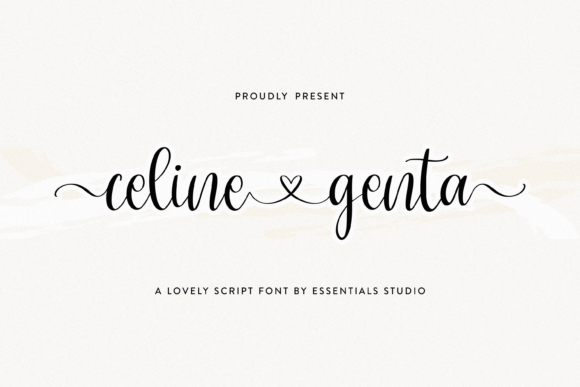 Celine Genta: A Script Font for Elegant Product Crafting