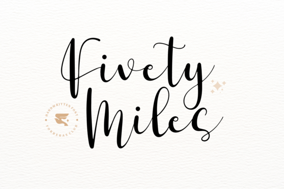 Fivety Miles Font: Elevating Campaign Visuals with a Handwritten Touch