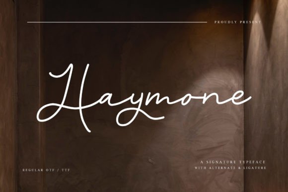 Haymone: A Signature Font for Elevating Brand Designs