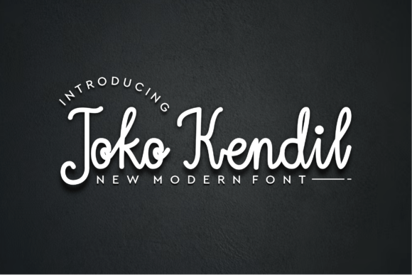 Joko Kendil: An Elegant Handwritten Font for Editorial Typography