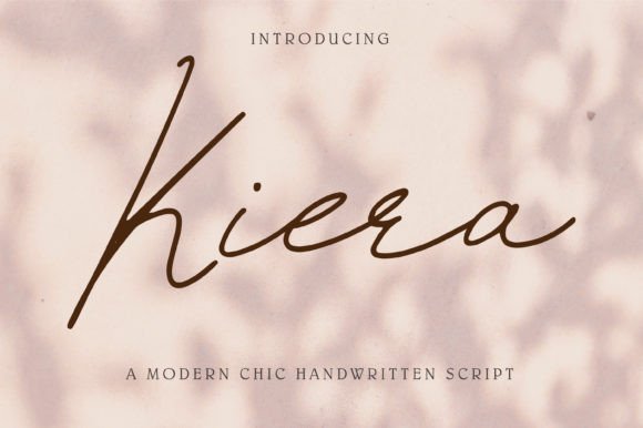 Kiera: A Script Font for Editorial Elegance
