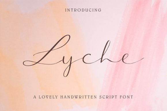 Lyche: A Handwritten Font Built for Campaign Visuals