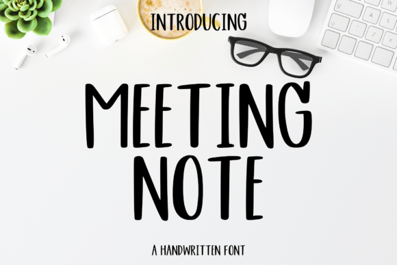 Meetingnote: A Script Amp Font with Character