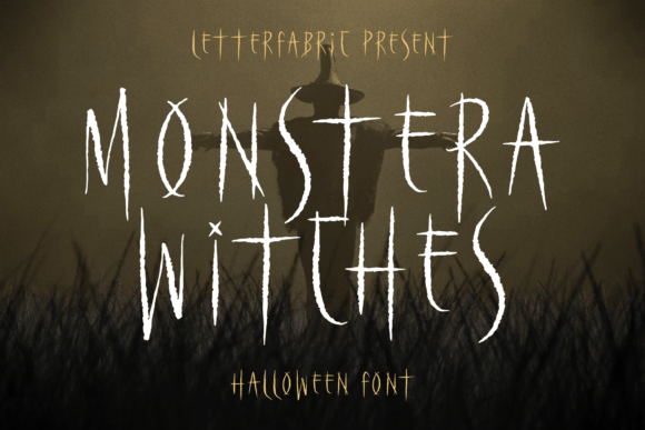 Monstera Witches: A Halloween Font for Campaign Creatives