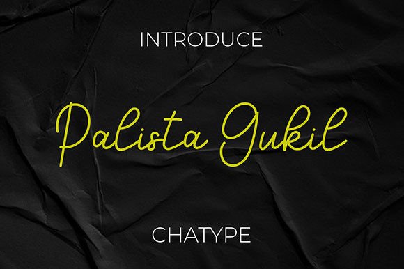 Palista Gukil Font: The Elegant Script Font for Small Business Branding