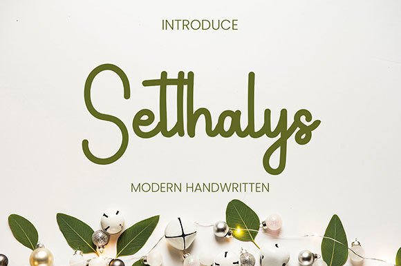 Setthalys: A Beautiful Script Font for Elegant Business Branding