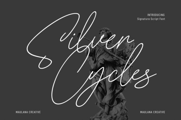 Silver Cycles: A Handwritten Font Built for the Digital Canvas