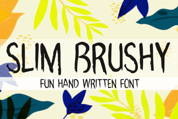 Slim Brushy: A Handwritten Font for Marketing and Content Creators