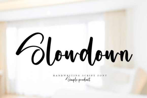 Slowdown: A Font for Designing Calm and Thoughtful Stories
