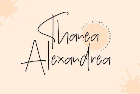 Thanea Alexandrea: A Simple Script Font for Friendly Business Branding