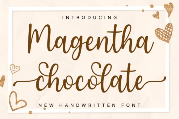 The Elegant and Craft-Ready Charm of Magentha Chocolate Font