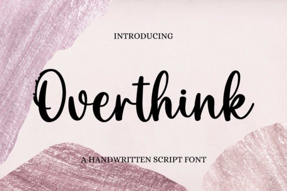 The Serene Flow of Overthink: A Font for Editorial Storytelling