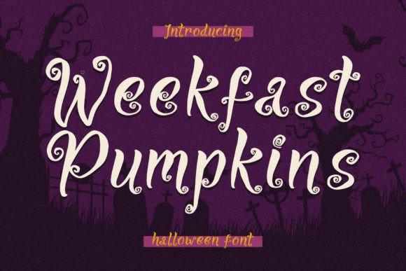 Weekfast Pumpkins: A Charming Font for Craft and Product Design